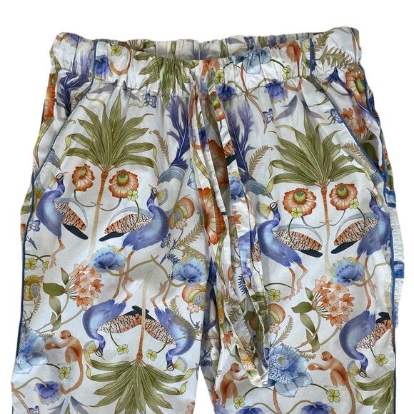 The Lazy Poet Sissy Blue Jungle Lush Pajama Set Size Medium Unique Lounge - Picture 6 of 14